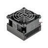 Thermo Electric Devices Heatsink Universal Square Aluminium with Fan 60mm x 60mm x 47mm Black Anodised TDEX6015/TH12G