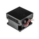 Thermo Electric Devices Heatsink Universal Square Aluminium with Fan 60mm x 60mm x 47mm Black Anodised TDEX6015/TH12G