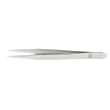 RS PRO Stainless Steel Flat Tweezer 120mm Anti-Magnetic Anti-Acid 136-9838