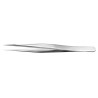 RS PRO 110mm Stainless Steel Tweezer 136-9841, Anti-Magnetic, Anti-Acid, Serrated Handle