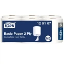 Tork Basic Paper 2 Ply Roll Paper Towel 150.2 m x 180 mm, 2 Ply, 429 Sheets 129107