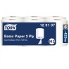 Tork Basic Paper 2 Ply Roll Paper Towel 150.2 m x 180 mm, 2 Ply, 429 Sheets 129107