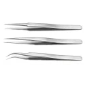 RS PRO Stainless Steel Tweezer Set Precision 3-Piece Germany 136-9878