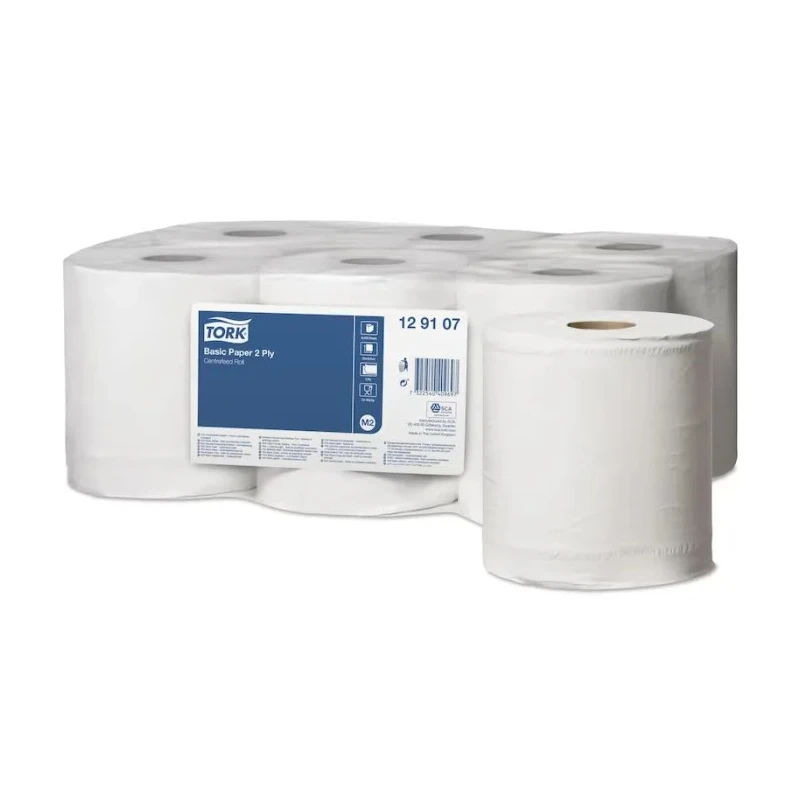 Tork Basic Paper 2 Ply Roll Paper Towel 150.2 m x 180 mm, 2 Ply, 429 Sheets 129107