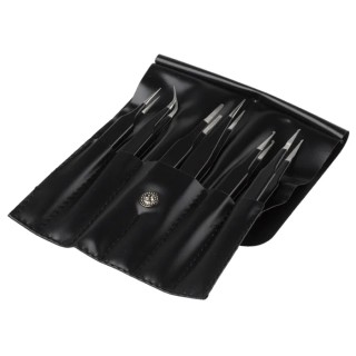 RS PRO Stainless Steel ESD Safe Tweezer Set 6 Pieces Epoxy Coated Corrosion Resistant Germany 136-9880