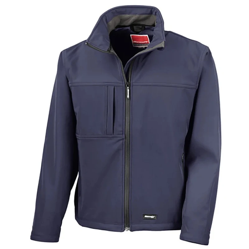 RS PRO 3 Navy Waterproof Softshell Jacket Men's 2XL, Polyester Elastane, Micro Fleece Lining 136-9999