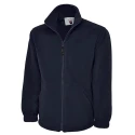 RS PRO Navy Polyester Unisex Zip Work Fleece Size S with 2 Pockets 137-0181