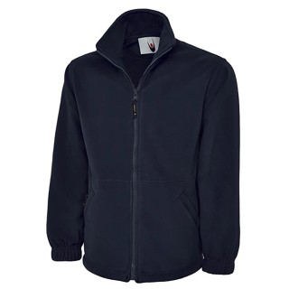RS PRO Navy Polyester Unisex Zip Work Fleece Size S with 2 Pockets 137-0181
