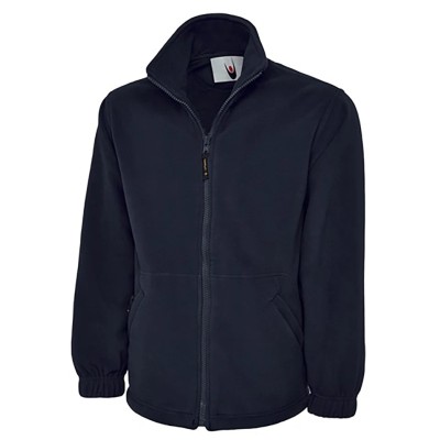 RS PRO Navy Polyester Unisex Zip Work Fleece Size S with 2 Pockets 137-0181