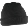 RS PRO Black Acrylic Cuffed Beanie Hat, Double Layered Knit, One Size Adjustable 137-0288