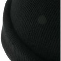 RS PRO Black Acrylic Cuffed Beanie Hat, Double Layered Knit, One Size Adjustable 137-0288