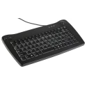 RS PRO Wired PS2 Trackball Mini Keyboard QWERTY (UK) Black Compact Industrial Grade 136-9674