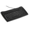 RS PRO Wired PS2 Trackball Mini Keyboard QWERTY (UK) Black Compact Industrial Grade 136-9674