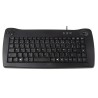 RS PRO Mini Wired USB Trackball Keyboard AZERTY Layout Black 338 x 173 x 30 mm 136-9677
