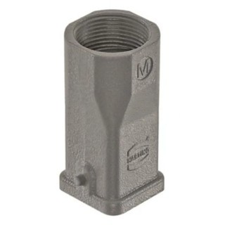 HARTING Heavy Duty Power Connector Hood Die Cast Zinc IP44, IP67 Cable Entry M25, 1 Lever Locking Han A Size 3A 19200031445