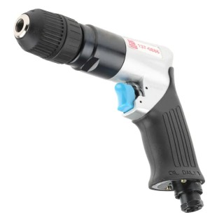 RS PRO 10 mm Keyless Reversible Air Drill 1/4 in Air Inlet BSP Magnesium Body 1800rpm 0.9 kg 0.9 m/s² Vibration 137-0886