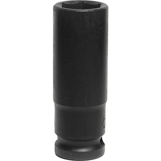 RS PRO 19 mm Deep Impact Socket 12.7 mm Drive Chrome Molybdenum Steel Blackened Finish 137-0919