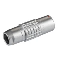 LEMO Circular Connector 3 Contacts Cable Socket Female IP50 Brass Housing 2B Series PHG.2B.303.CLLZ