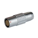 LEMO Circular Connector Cable Socket, 16 Contacts, Female, IP50, Brass Housing, 2B Series, 16V, 16A PHG.2B.316.CLLZ