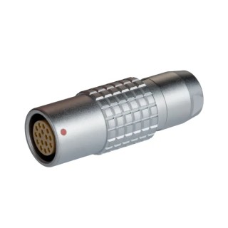 LEMO Circular Connector Cable Socket, 16 Contacts, Female, IP50, Brass Housing, 2B Series, 16V, 16A PHG.2B.316.CLLZ