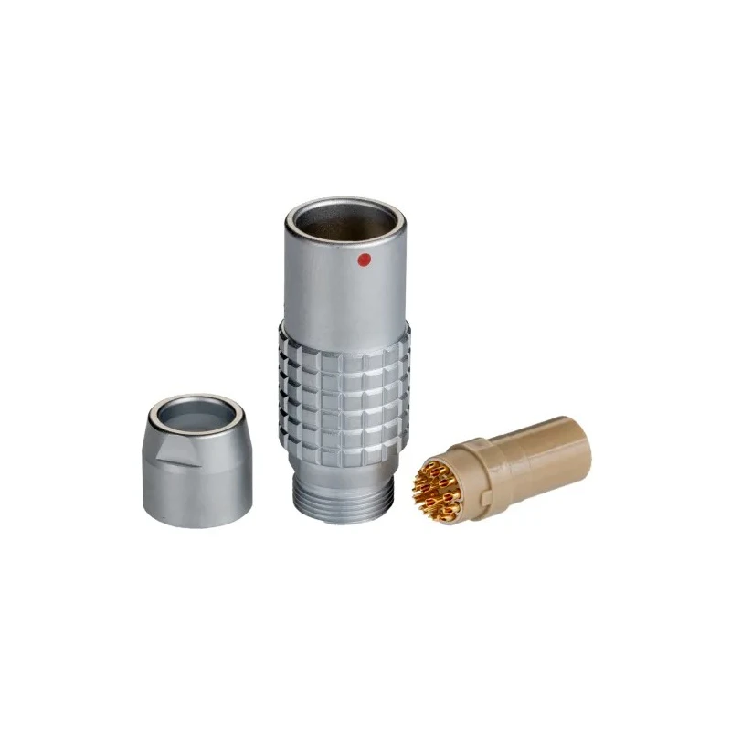 LEMO Circular Connector Cable Socket, 16 Contacts, Female, IP50, Brass Housing, 2B Series, 16V, 16A PHG.2B.316.CLLZ