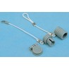 LEMO 3B MIL 1344A Male/Female Dust Cap Shell Size 3 IP50 IP66 IP68 IP54 Rated Brass Chrome Plated Finish BRA.3B200.PCSG