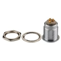 LEMO Circular Connector 3 Contacts Panel Mount 22 mm Socket Female IP50 Brass Gold Plated EGG.3B.303.CLL