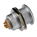 LEMO Circular Connector 3 Contacts Panel Mount 22 mm Socket Female IP50 Brass Gold Plated EGG.3B.303.CLL