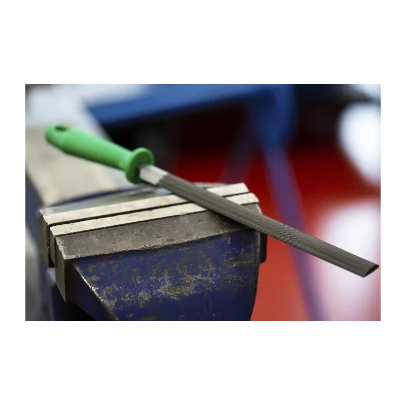 Crescent 200 mm Second-Cut Engineers File Half Round Shape with Handle Included 04927BC