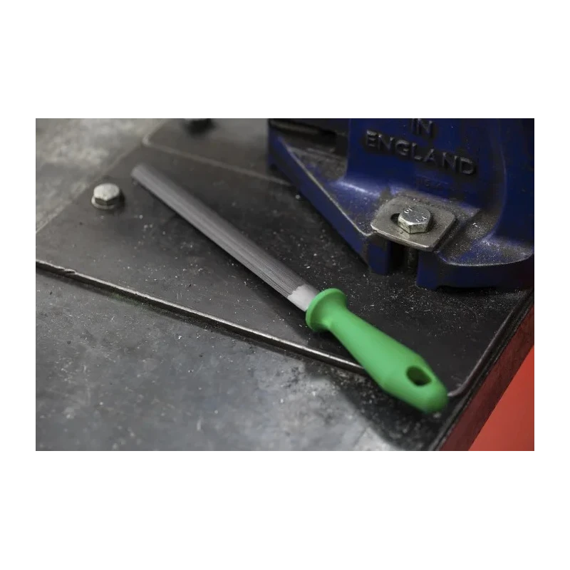 Crescent 200 mm Second-Cut Engineers File Half Round Shape with Handle Included 04927BC