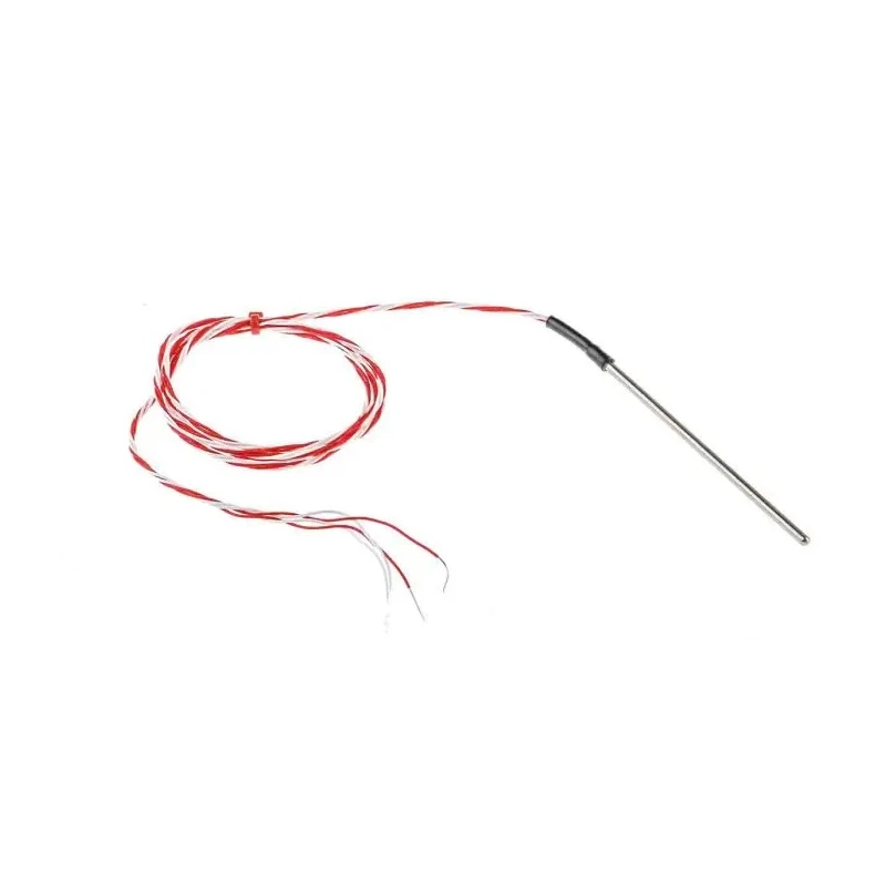 RS PRO PT100 RTD Sensor 3 mm Diameter, 100 mm Length, 4 Wire, Class B Accuracy, Stainless Steel Probe PT100