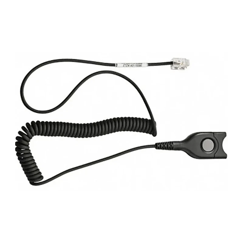 EPOS Phone Accessory Cable Sennheiser CSTD 01 Headset Connection Coiled Cord Modular Plug RJ9 5362