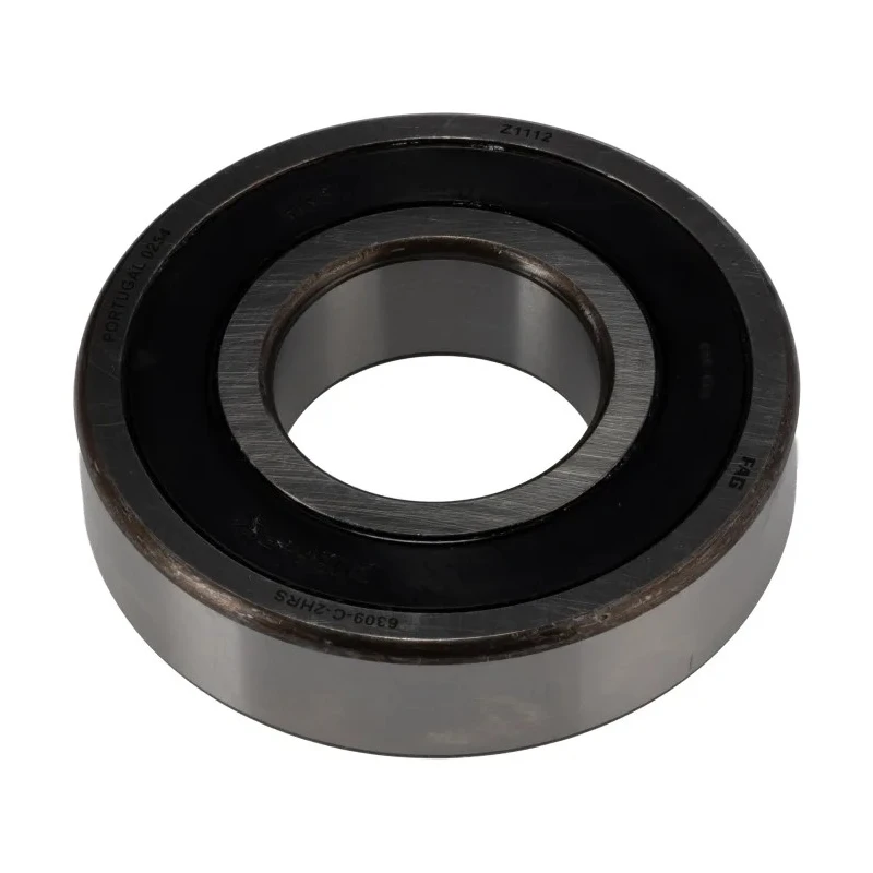 FAG Single Row Deep Groove Ball Bearing 45 mm ID 100 mm OD Sealed Steel Cage 4300 rpm 31.5kN Static Load 56kN 6309-2RSR