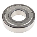 FAG Single Row Deep Groove Ball Bearing 45 mm ID 100 mm OD 25 mm Width Double Shielded C3 Clearance 8100 RPM 6309-2Z-C3