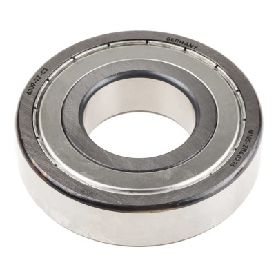 FAG Single Row Deep Groove Ball Bearing 45 mm ID 100 mm OD 25 mm Width Double Shielded C3 Clearance 8100 RPM 6309-2Z-C3