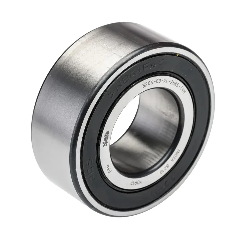 FAG 2 Row Angular Contact Ball Bearing 30 mm ID, 62 mm OD 23.8 mm Race Width 3206-BD-XL-2HRS-TVH