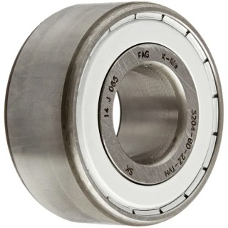 FAG Double Row Angular Contact Ball Bearing 30 mm ID, 72 mm OD, 30.2 mm Race Width 3306-BD-XL-2HRS-TVH