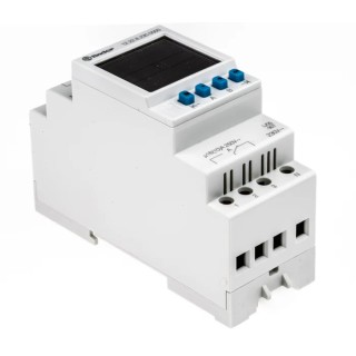 Finder Digital 12 DIN Rail Time Switch, 2-Channel, 230V AC, DPDT Contact Configuration 12.22.8.230.0000