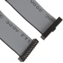 Samtec Ribbon Cable Flat Ribbon 2 mm Pitch 10 Conductors 200 mm Length TCMD-10-T-08.00-01-N