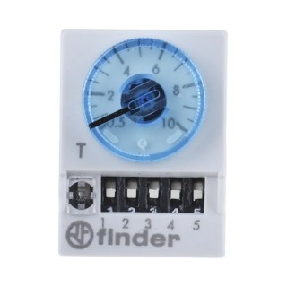 Finder 85 Series Timer Relay, 4-Contact 4PDT, 12 V AC/DC, 0.05 to 100 s, 0.5 to 100 min, 0.5 to 100 h 85.04.0.012.0000