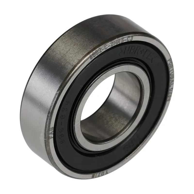 FAG Single Row Deep Groove Ball Bearing 15 mm ID, 32 mm OD, 9 mm Width, Sealed, C3 Clearance 6002-C-2HRS-C3