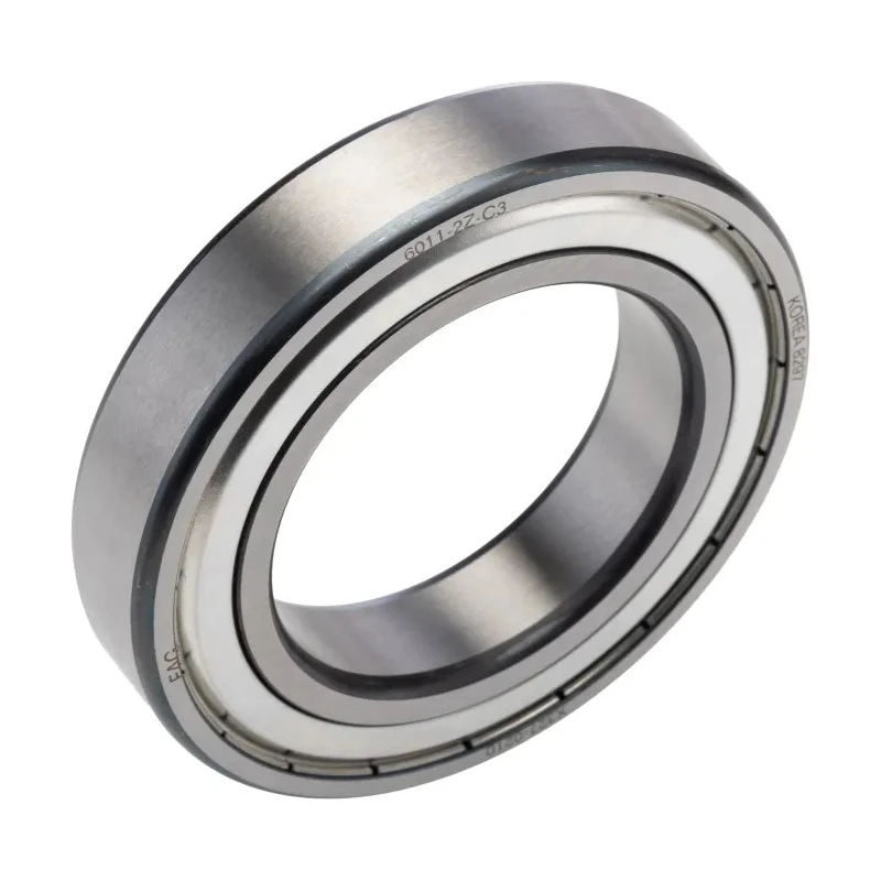 FAG Single Row Deep Groove Ball Bearing 55 mm ID, 90 mm OD, 18 mm Width, Double Shielded Cage 6011-2Z-C3