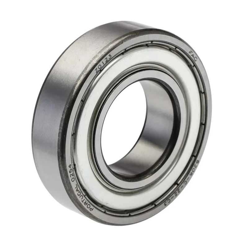 FAG Single Row Deep Groove Ball Bearing 30 mm ID, 62 mm OD, 16 mm Width, C3 Clearance, Double Shielded Steel Cage 6206-2Z-C3