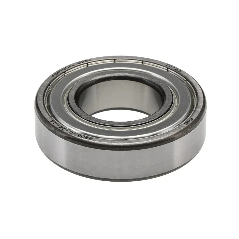 FAG Single Row Deep Groove Ball Bearing 30 mm ID, 62 mm OD, 16 mm Width, C3 Clearance, Double Shielded Steel Cage 6206-2Z-C3