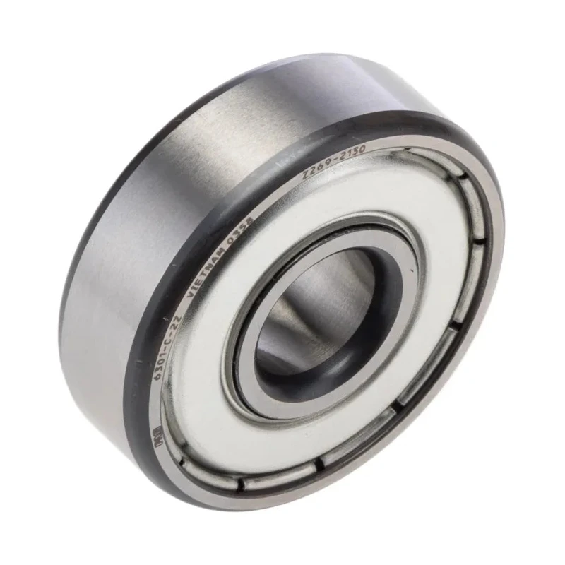 FAG Single Row Deep Groove Ball Bearing 12 mm Inside Diameter, 37 mm Outside Diameter, 12 mm Race Width, Double 6301-2Z