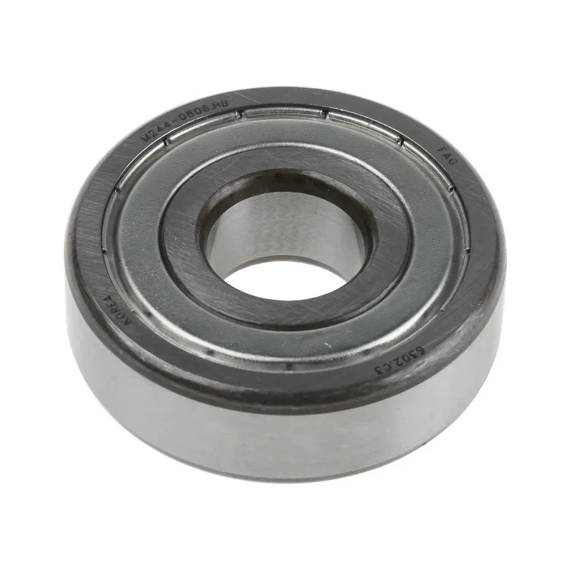 FAG Single Row Deep Groove Ball Bearing 15 mm ID, 42 mm OD, 13 mm Width, Steel Cage & Balls, Double Shielded, C3 6302-2Z-C3