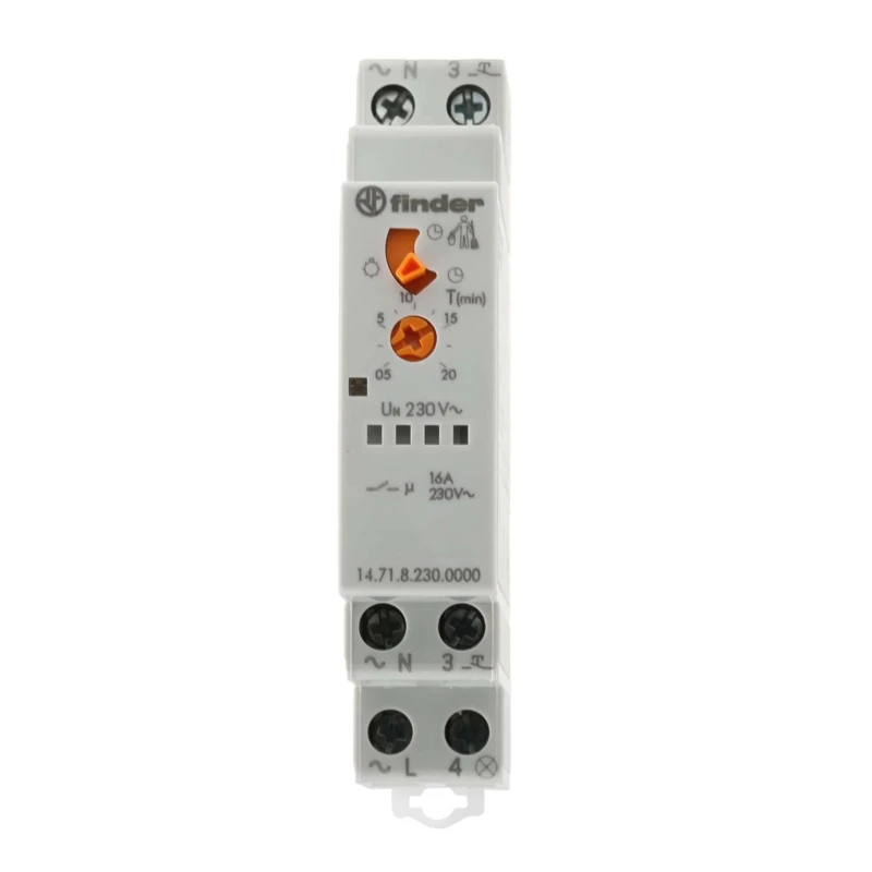 Finder Staircase Timer 230V AC SPNO Contact Configuration 14.71.8.230.0000