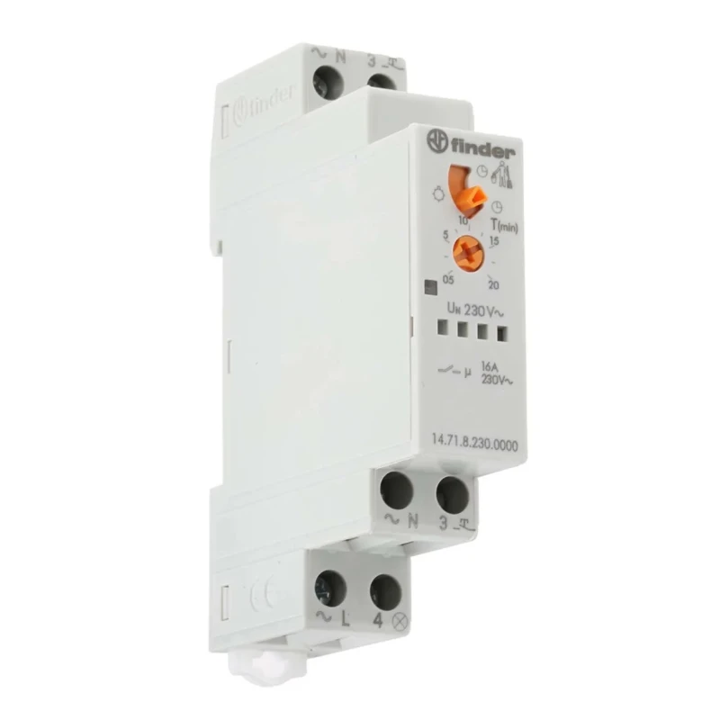 Finder Staircase Timer 230V AC SPNO Contact Configuration 14.71.8.230.0000