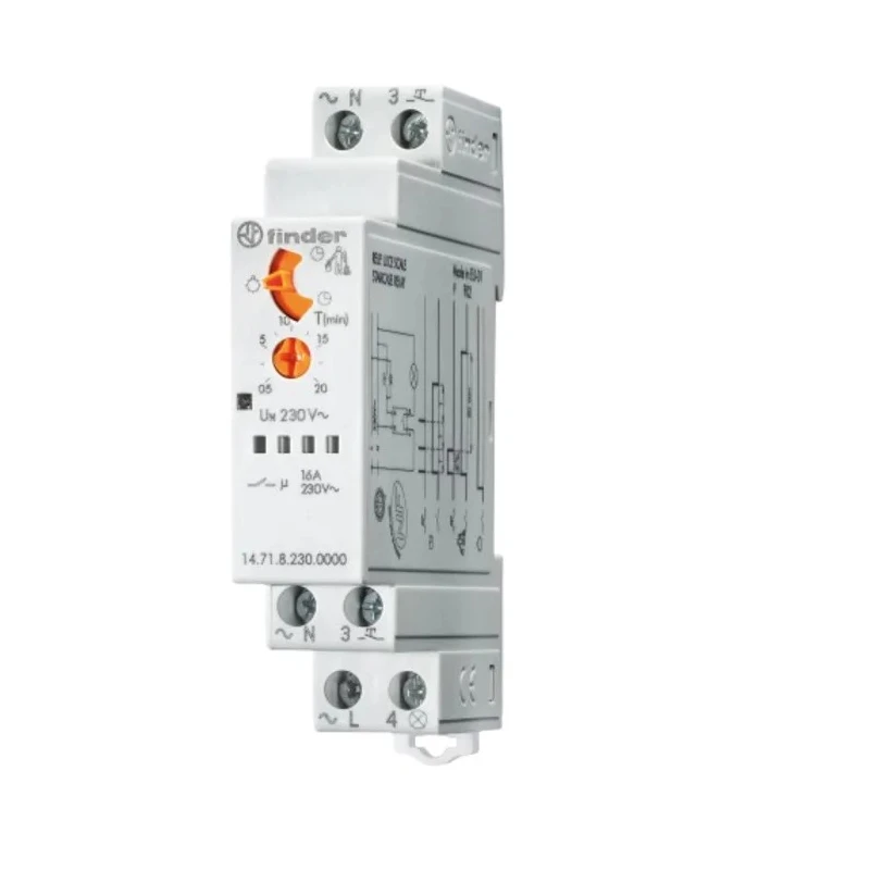 Finder Staircase Timer 230V AC SPNO Contact Configuration 14.71.8.230.0000