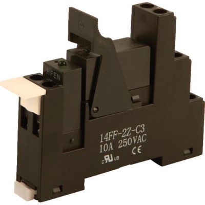 Hongfa Europe GMBH 2RM Series Interface Relay DIN Rail Mount 12V dc Coil DPDT 8A 2RM-12-3